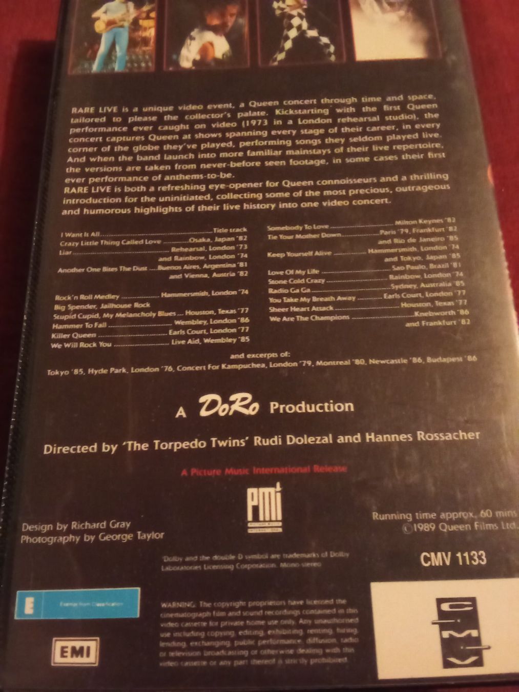 Tutti i VHS: Queen –Rare Live VHS – Usato da Remetschwil venduto da Hofiii 3