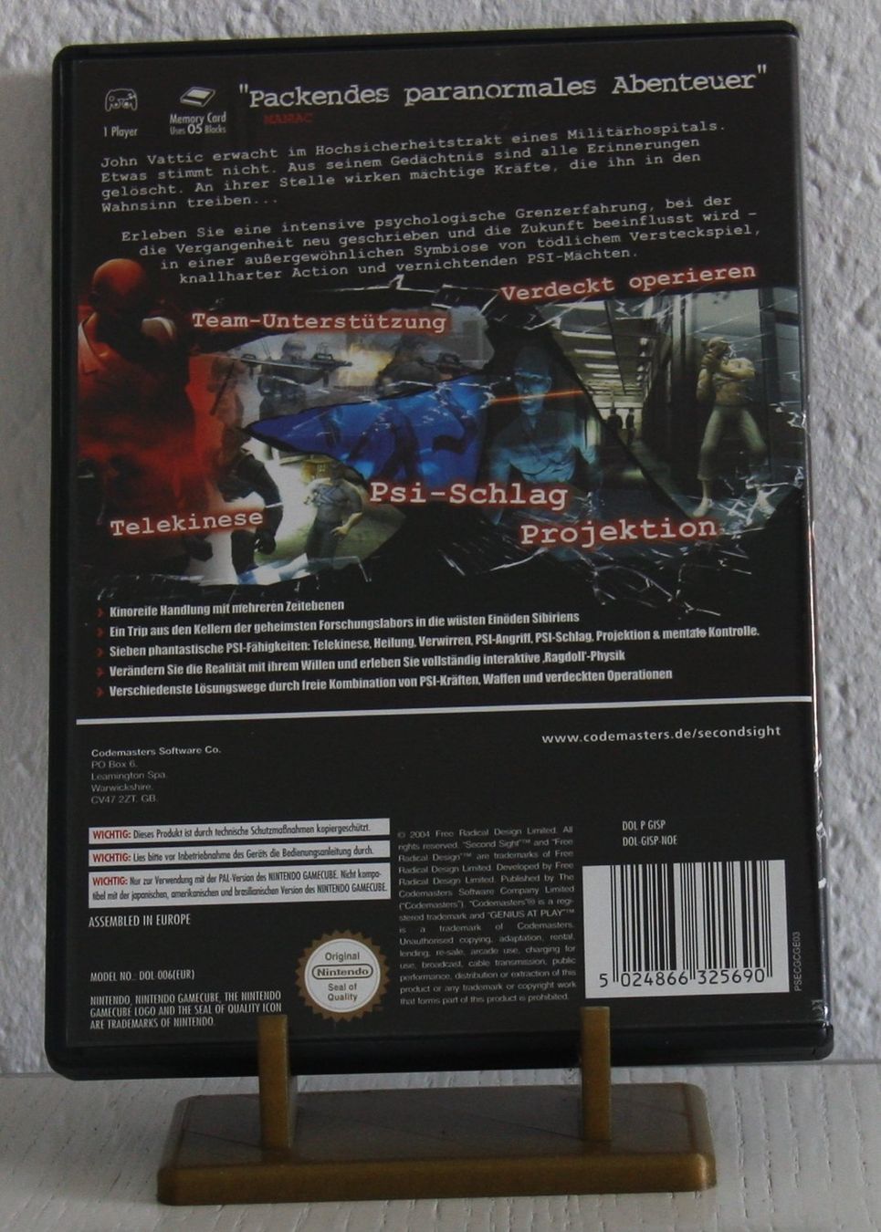 Nintendo Giochi: Gamecube Second Sight – Usato da Fisibach venduto da Re-Games24 1