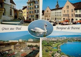Gruss aus BIEL Bonjour de BIENNE gare