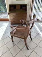 Antiker englischer Armchair Mahagoni, Lederbezug ca. 1840