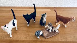 SCHLEICH - Katze Familie 13836 13771 13674 13770