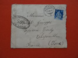 altes schweizer Briefchen abgestempelt 11.11.1916 Novaggio