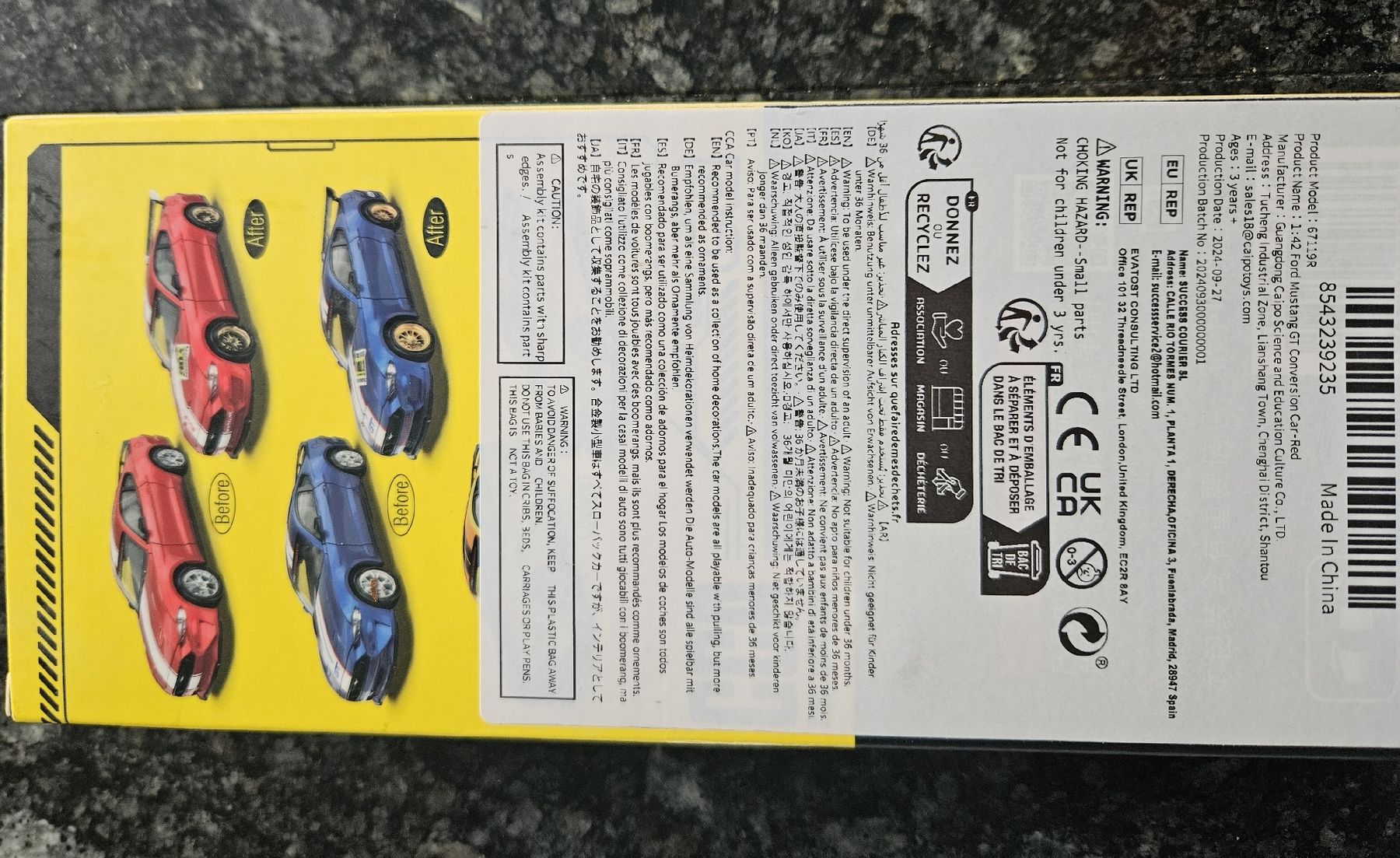 Ford Modellini d'auto: Ford Mustang GT 1:42 – Nuovo e nell'imballaggio originale da Kaiseraugst venduto da Carkos 2