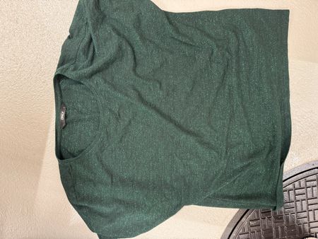 Schöne Glitzer-Hose von ONLY Gr. S Dunkelgrün Herbst/Winter 