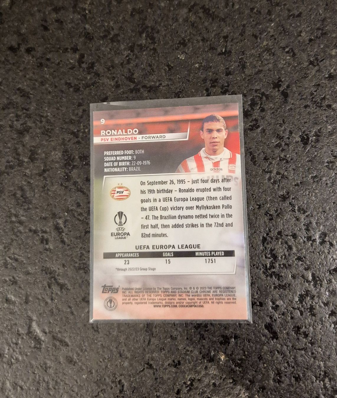 Topps Carte collezionabili: Ronaldo R9 - PSV Eindhoven - Topps – Nuovo (secondo la descrizione) da Burg AG venduto da Danoe 1