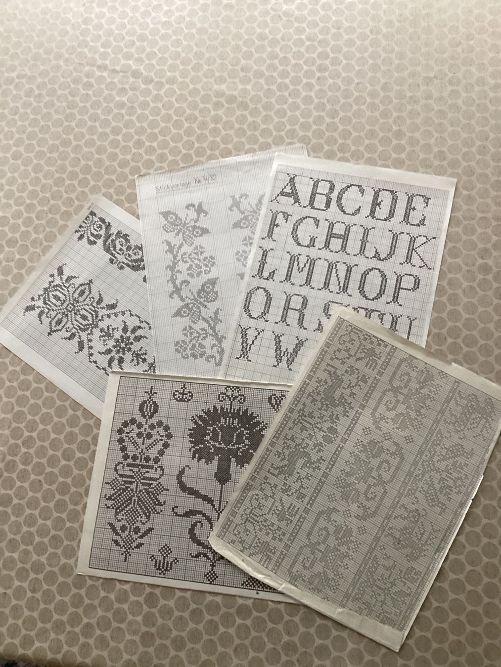 Zeitschriften & Magazine: Diverse alte Stickvorlagen – Gebraucht aus Wassen UR von SABDOM 5