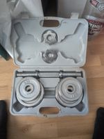 Kurzhantel Set Metall mit Koffer 1 kg und 2kg Scheiben