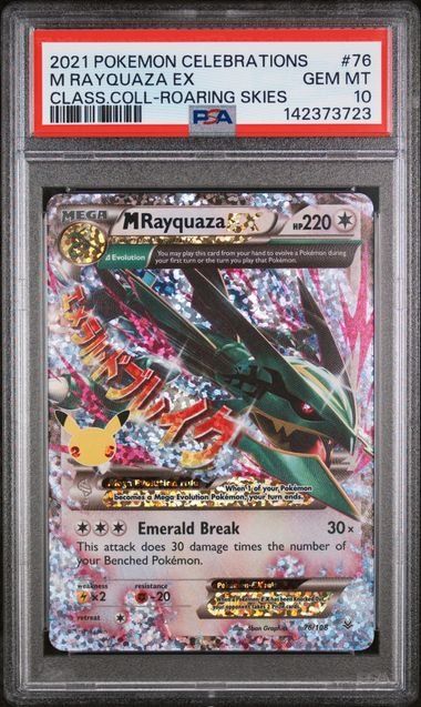 Pokémon Carte collezionabili: Pokemon MRayquaza ex 76 PSA 10 – Usato da Basel venduto da ray.alround