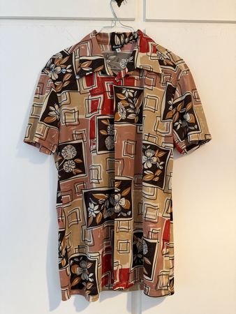 Camicetta D&G a maniche corte fantasia vintage estate da uom