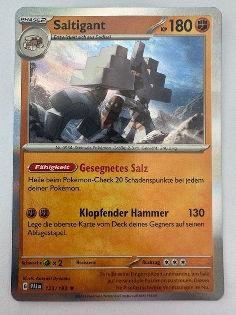 Pokémon Carte collezionabili: Saltigant - Holo - Pokemon – Nuovo (secondo la descrizione) da Nussbaumen AG venduto da Pika-Shop