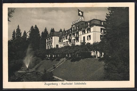 Ansichtskarten: Zugerberg, Kurhotel Schönfels mit Schwe – Gebraucht aus Berlin von bartko-reher