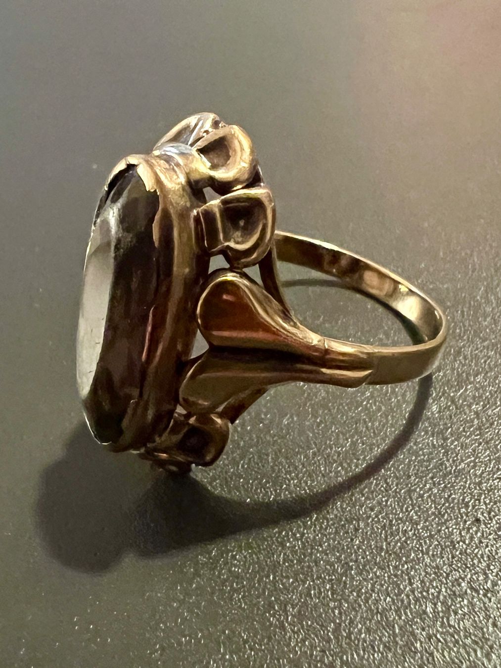 Anelli: Gold-Ring 8K mit Rauchquarz – Usato da Chur venduto da Penting1935 3