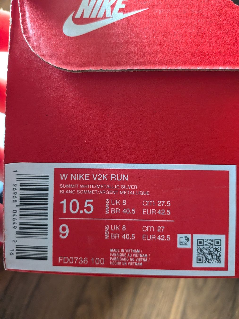 Nike Scarpe da uomo: Nike V2K Run (Neu) – Nuovo e nell'imballaggio originale da Balgach venduto da baserischt 1