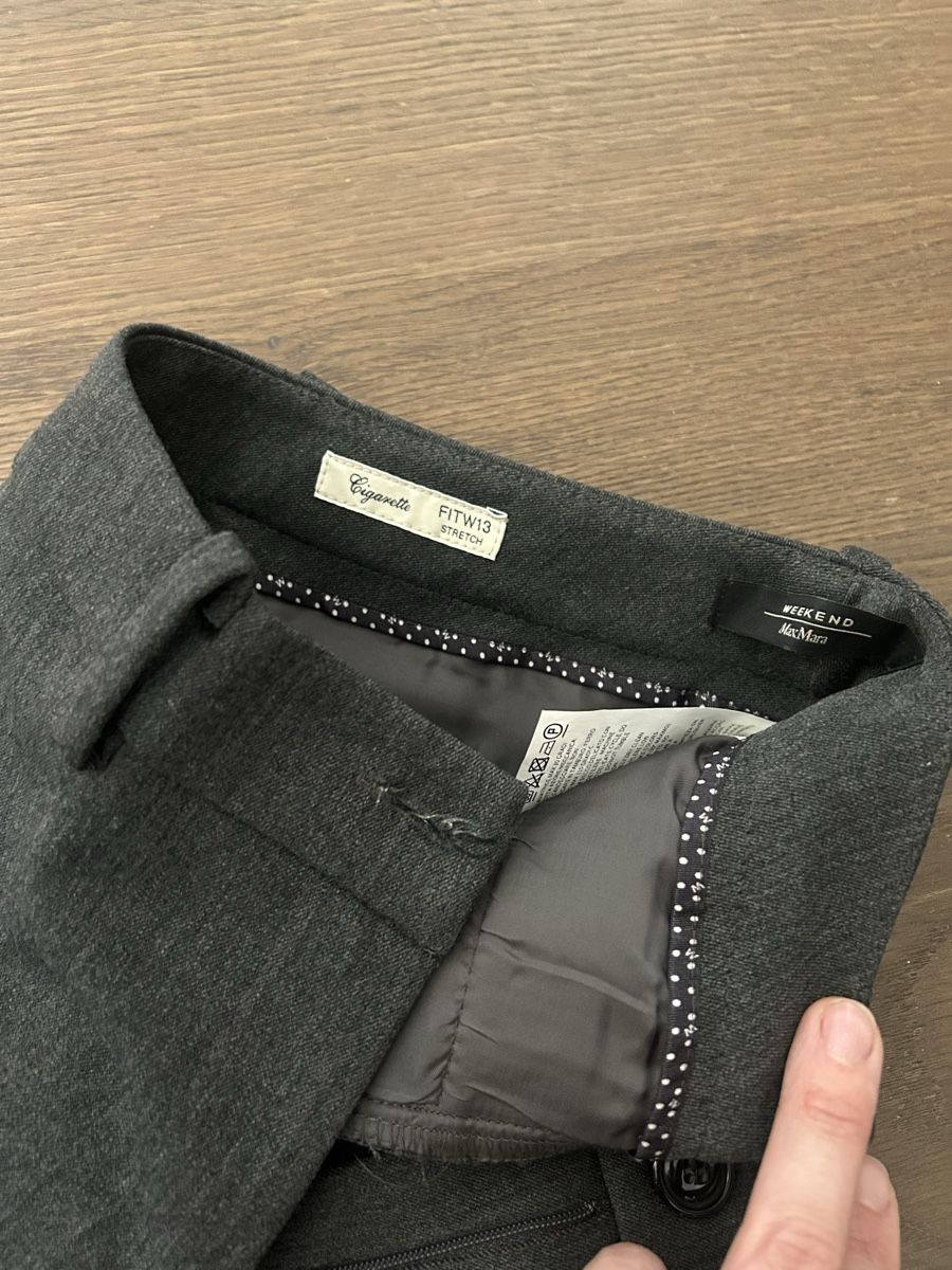Max Mara Pantaloni: Weekend by max mara cigarette pants grey – Nuovo (secondo la descrizione) da Epalinges venduto da kat_lyp6 1