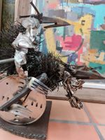 Skulptur, Francois Steinauer, verschiedene Metalle, signiert