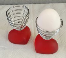 ❤️ 2 Vintage Eierbecher 80er Jahre postmodern 