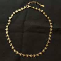 18KGP Goldene Herz Halskette