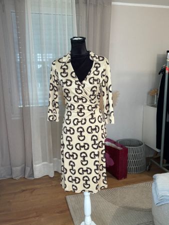 Steffen Schraut Wrap Dress Horsebite 100% Seide