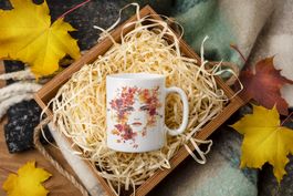 Keramik Herbst Tasse NEU