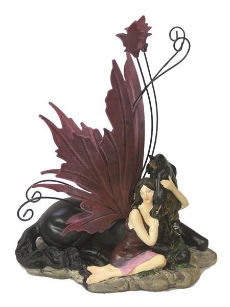 Statuette: Elfe mit Schwarzem Einhorn 18cmPORTOFREI – Nuovo e nell'imballaggio originale da Bichelsee venduto da Avalonya