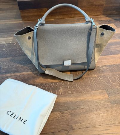 Céline Trapez Bag – grau, original