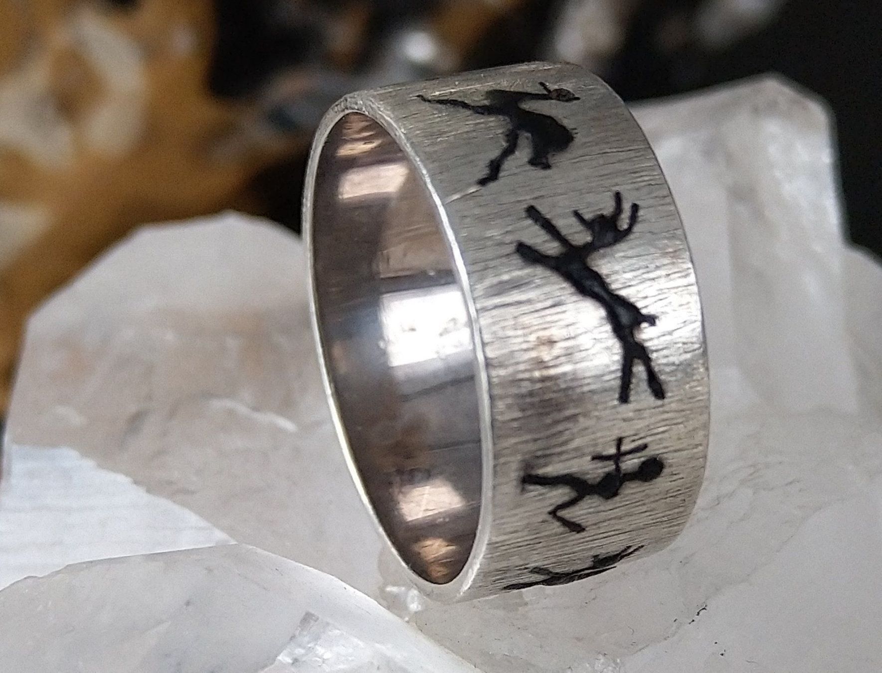 Anelli: AFRIKANISCHER RING 925 SILBER MIT TIEREN – Usato da Romanshorn venduto da BoutiqueA 5
