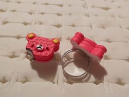 Kinder-Fingerring Torte Teddy pink
