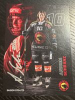 Signierte Autogrammkarte Andrea Schranz Saison 2024/25