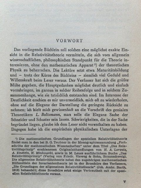 Libri: Albert Einstein, Relativitätstheorie, Vieweg 1965 – Usato da Bern venduto da oregonzwei 2