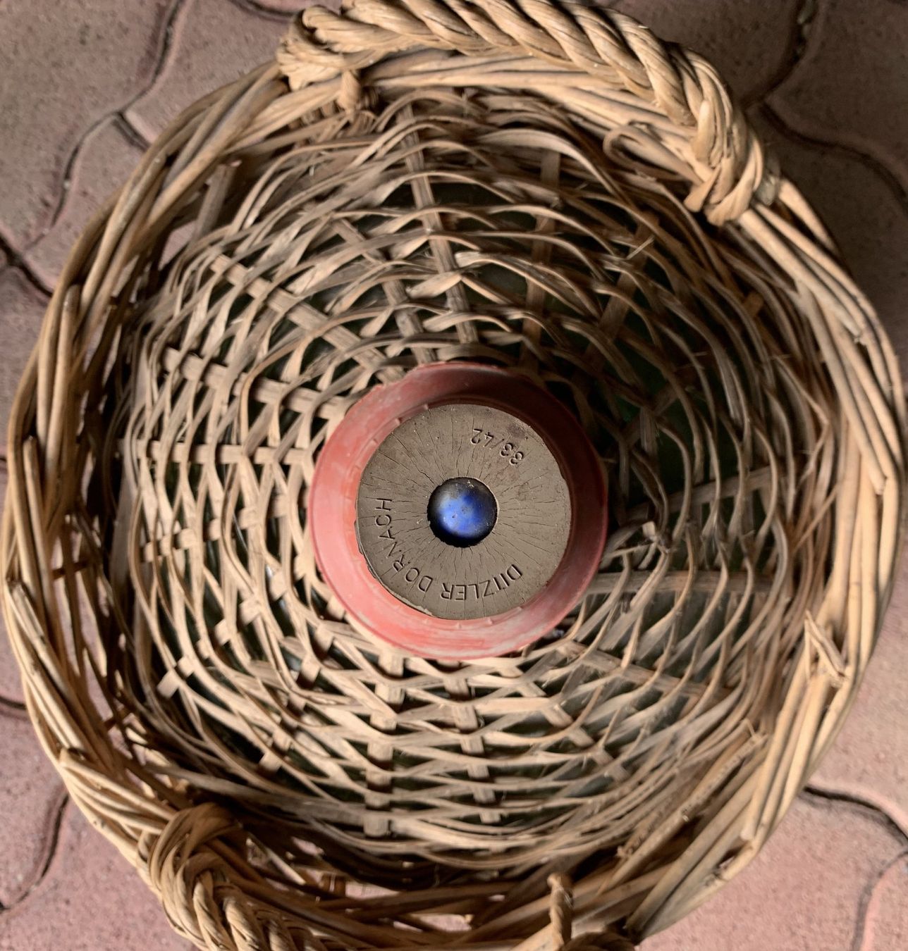 Bottiglie: Korbflasche - Glasballon mit Korbgeflecht – Usato da Birsfelden venduto da Emporio82 3