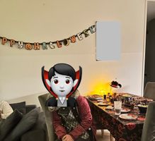 Halloween Party Deko Set – Girland, Tischdeko, Teller, usw.