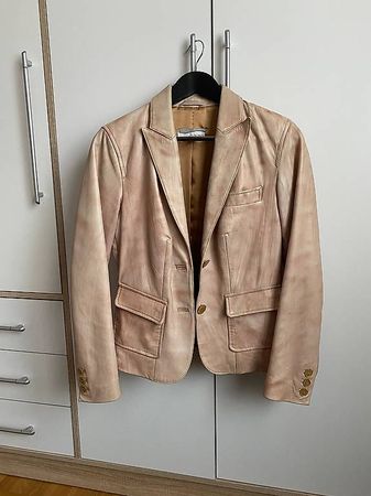 Vintage Leder Blazer Heine