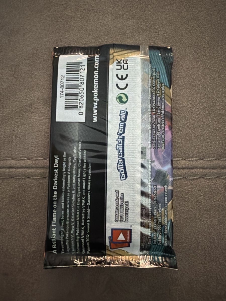 Pokémon Carte collezionabili: Pokemon darkness ablaze booster pack sealed – Nuovo (secondo la descrizione) da Massagno venduto da pokecoach 1