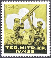 Soldatenmarke 2.WK, Ter Mitrailleur Kp IV/155, Wi Ter 284