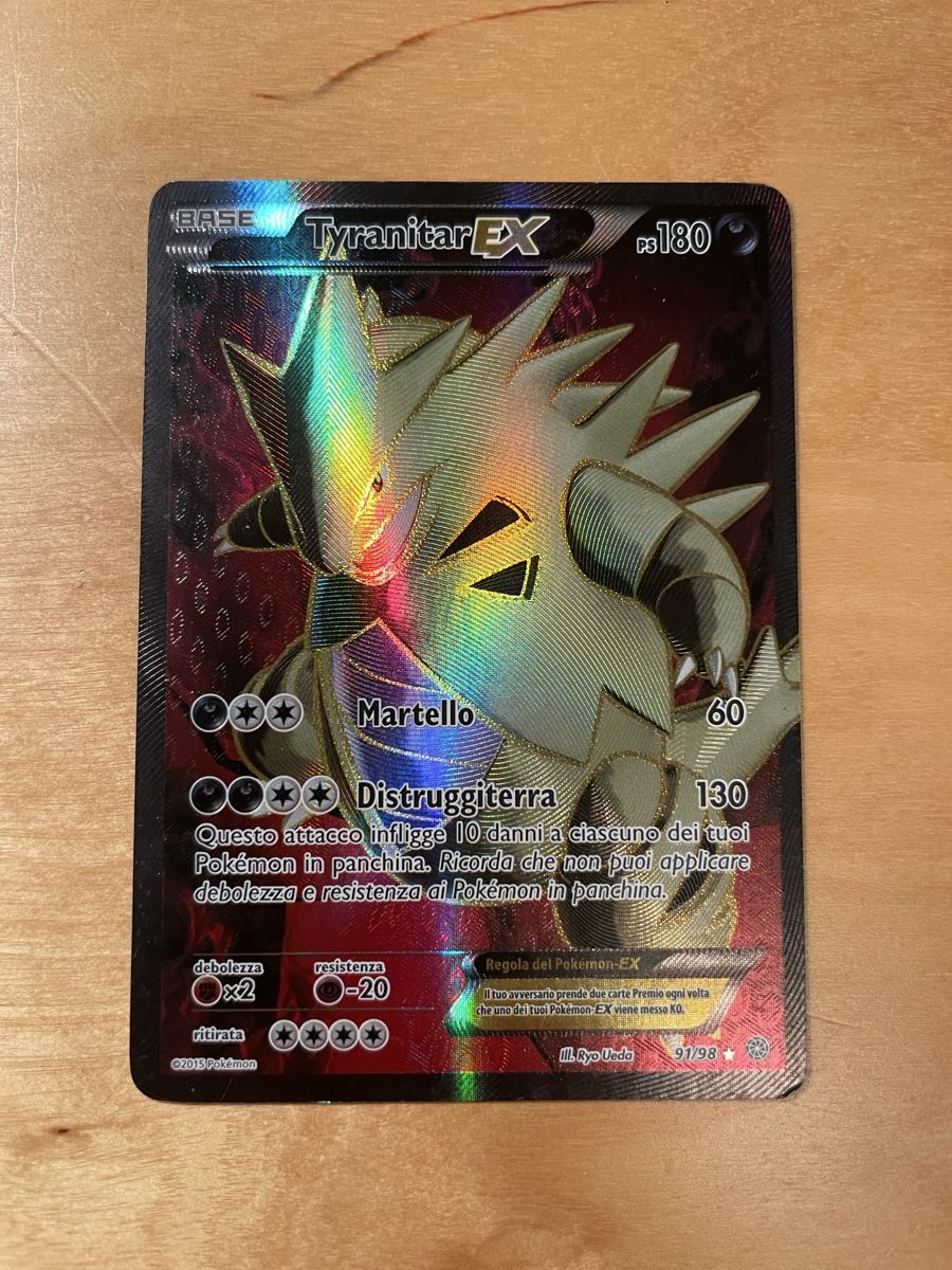 Pokémon Carte collezionabili: Pokemon Karte Tyranitar EX IT – Usato da Niederönz venduto da Panino5