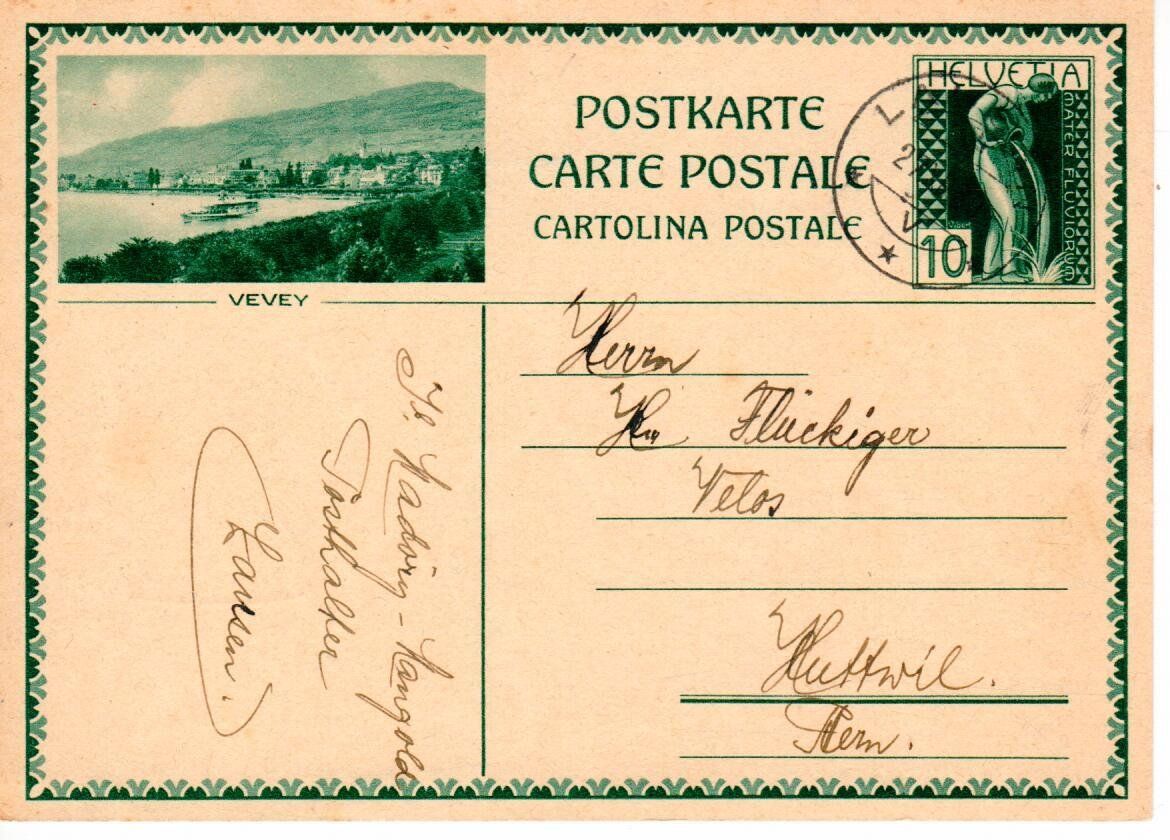Tutti i francobolli: Bildpostkarte, Vevey – Usato da Wolhusen venduto da Curver9