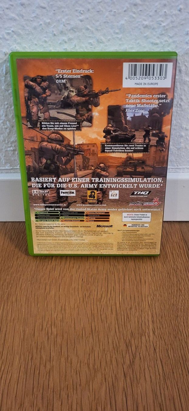 Microsoft Giochi: Xbox - Full Spectrum Warrior – Usato da Münsingen venduto da Heroism2010 1