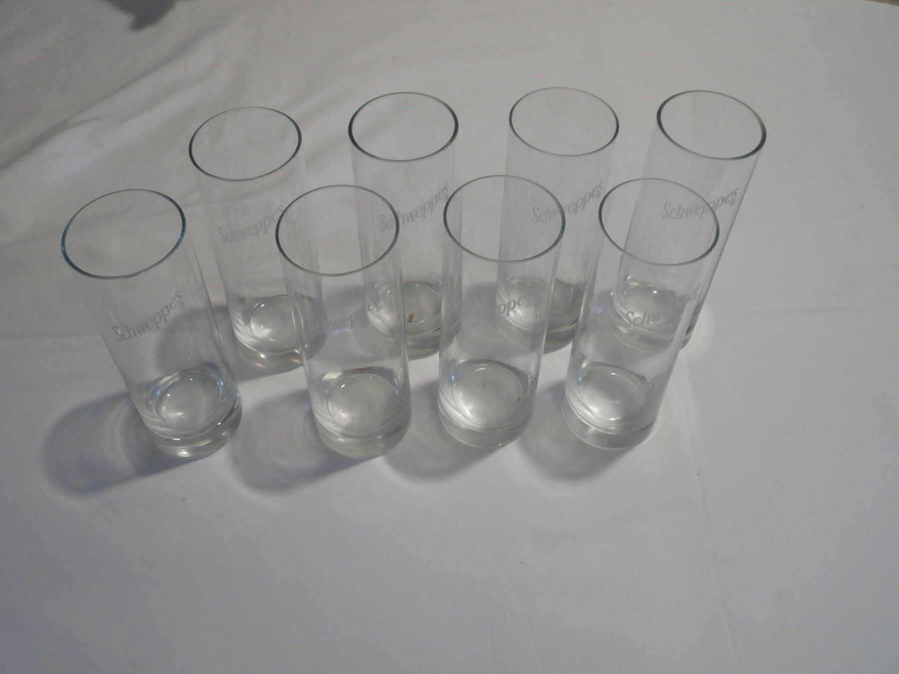 Gläser: Original Schwepps Gläser, abgeschrägt, 8 Stück – Neu (gemäss Beschreibung) aus Rotkreuz von Busa17 1
