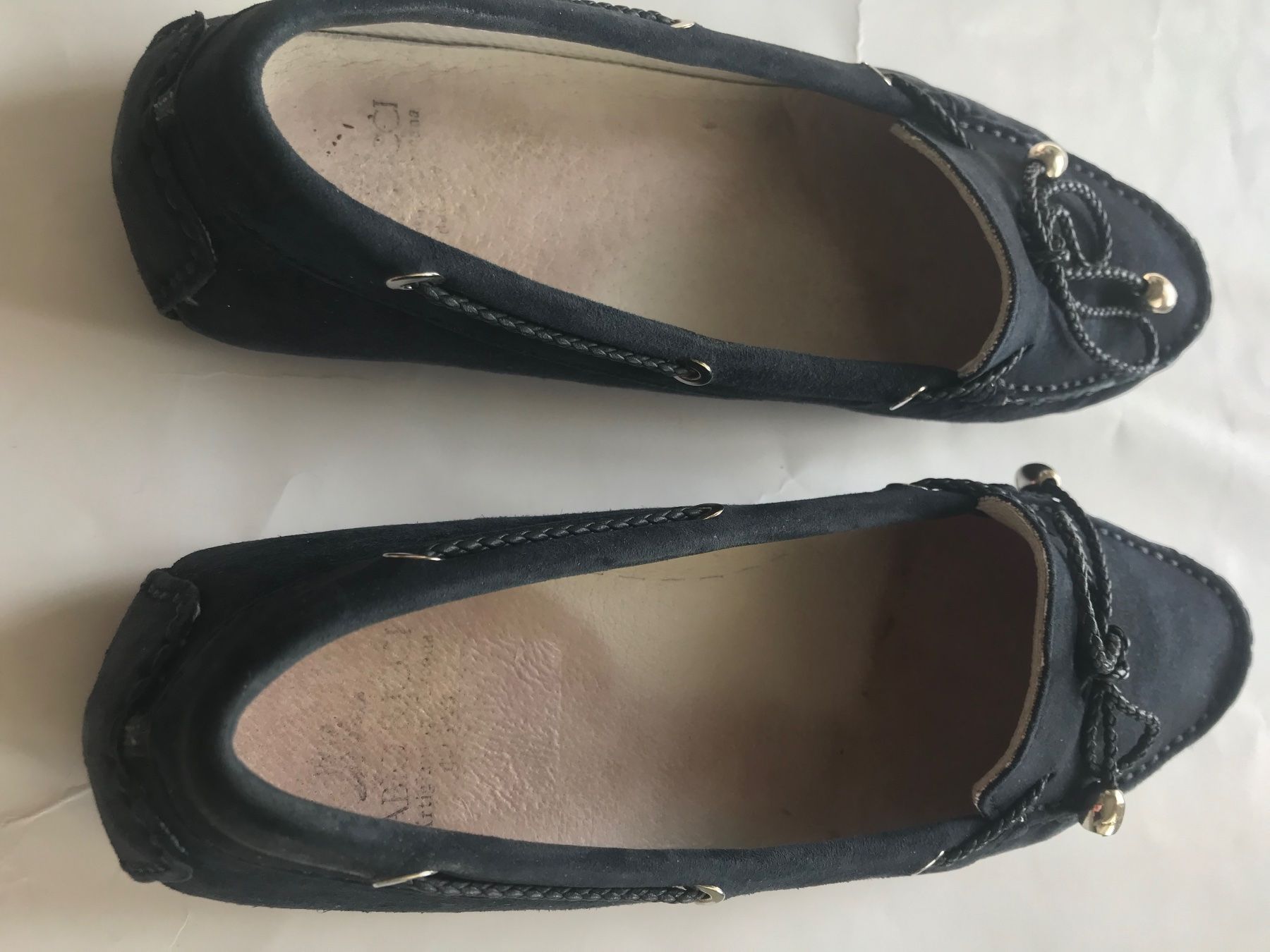 Damenschuhe: Marineblaue Wildleder Mokassins, Gr. 39 – Gebraucht aus Niederteufen von mix18 3