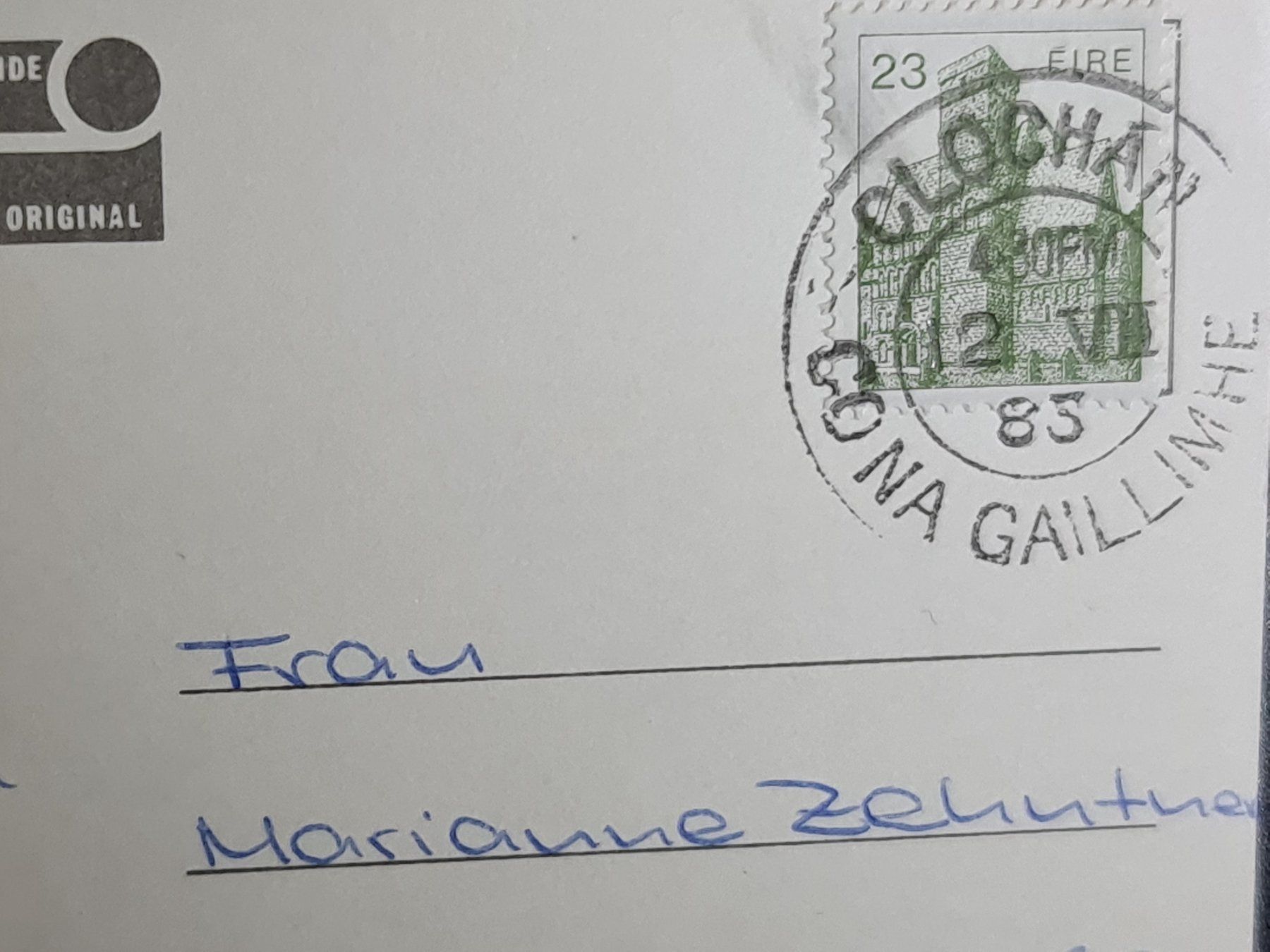 Cartoline postali: Ansichtskarte Galway 1983 – Usato da Dintikon venduto da Vexi 1