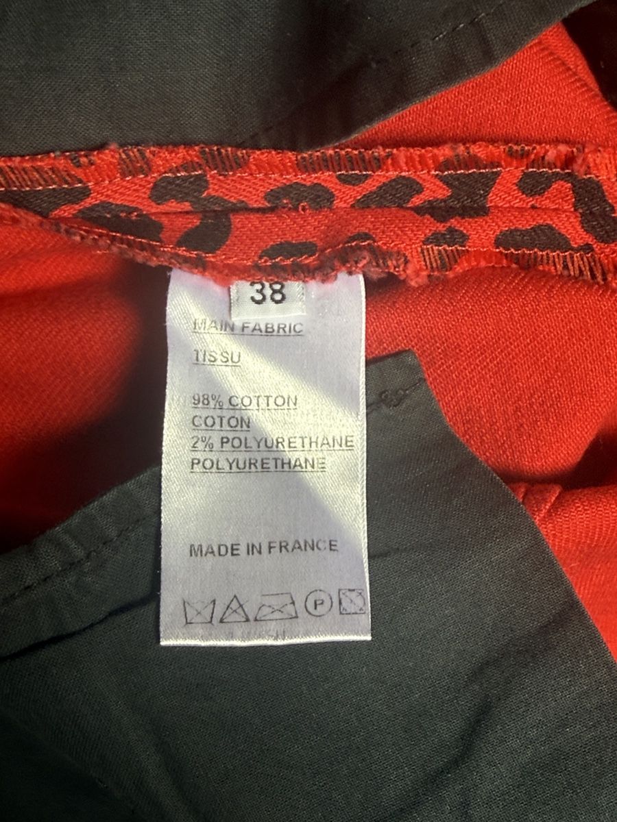 Balmain Hosen: Red Leopard Print Balmain Trousers – Neu (gemäss Beschreibung) aus Montreux von Yss_Boutiqu3 4