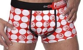 NEUE Herren Panty weiss-rot gepunktet Gr. M - 80206