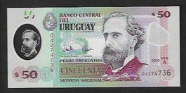 Uruguay  50  Uruguayos  2020  POLMER  Bankfrisch