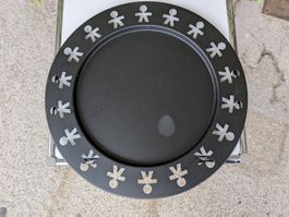 Alessi Girotondo Platte schwarz