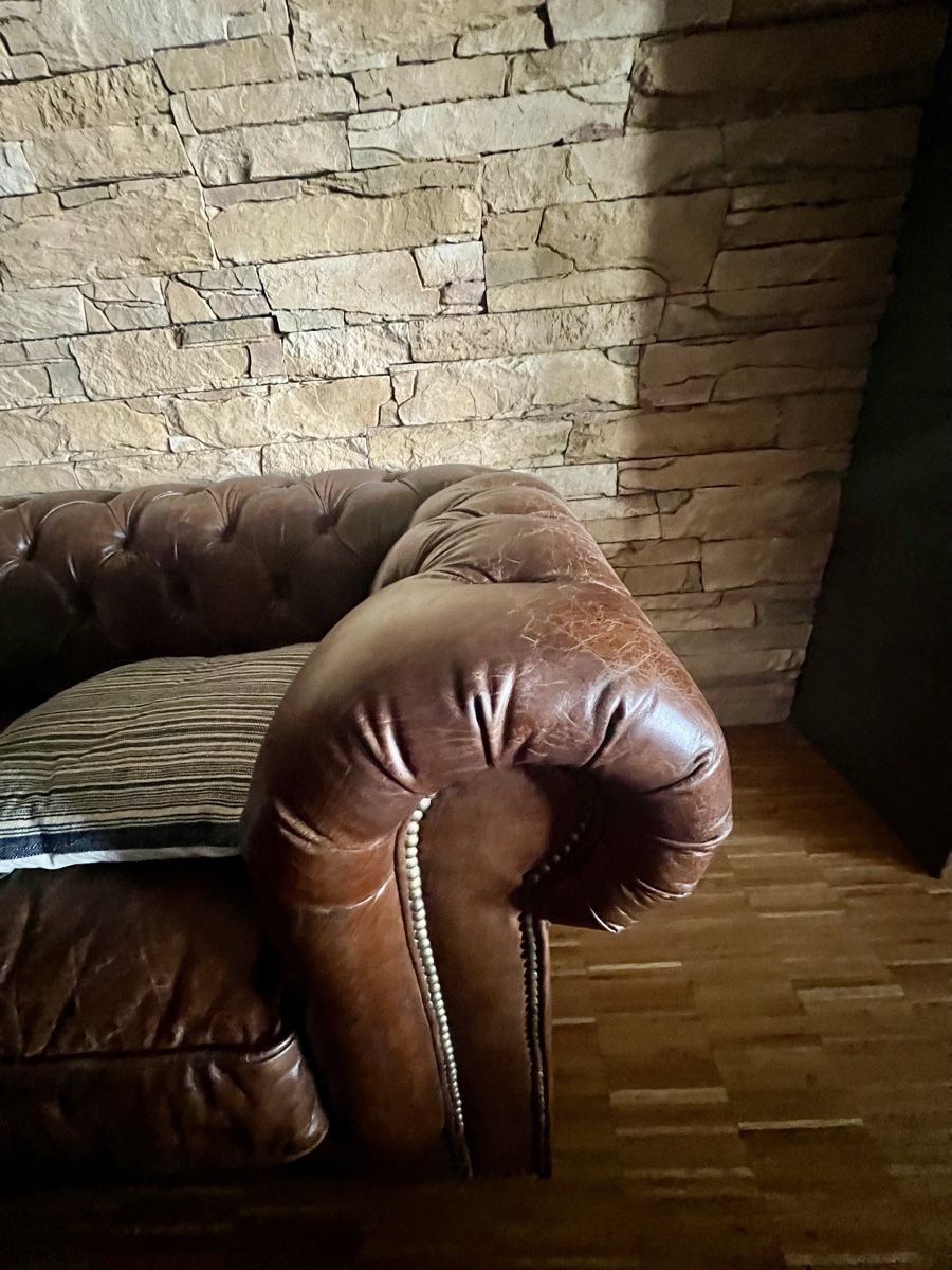 Chesterfield Divani: Leder Sofa Chesterfield braun  – Usato da Muttenz venduto da ThomasR64 1