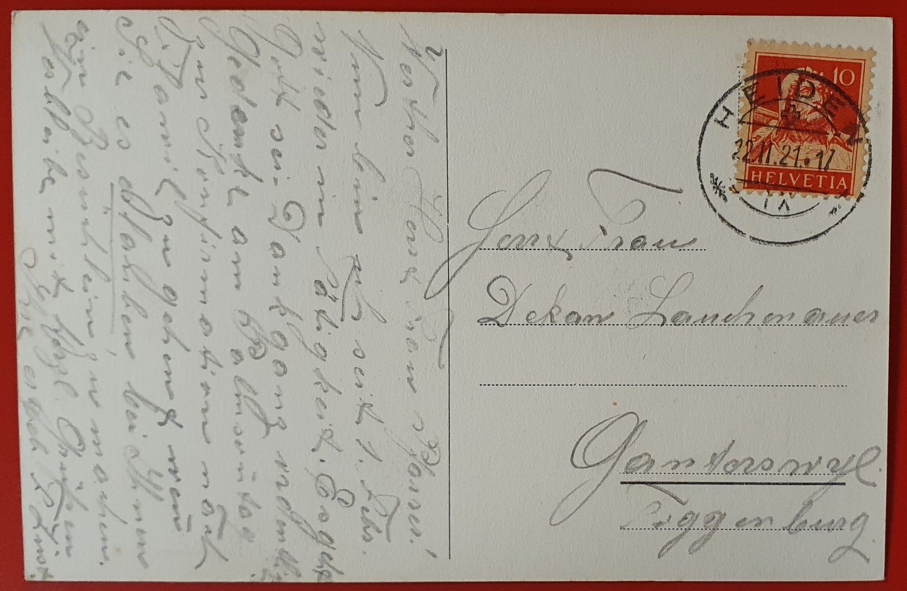 Cartoline postali: Gruss aus Heiden 1921 – Usato da Kreuzlingen venduto da Rschweiz1 1