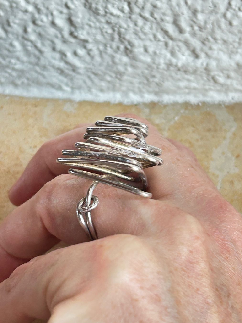 Ringe: Silberdraht Ring TRIANGEL ( Grösse 54/17) – Gebraucht aus Dittingen von Bijoubelle 2