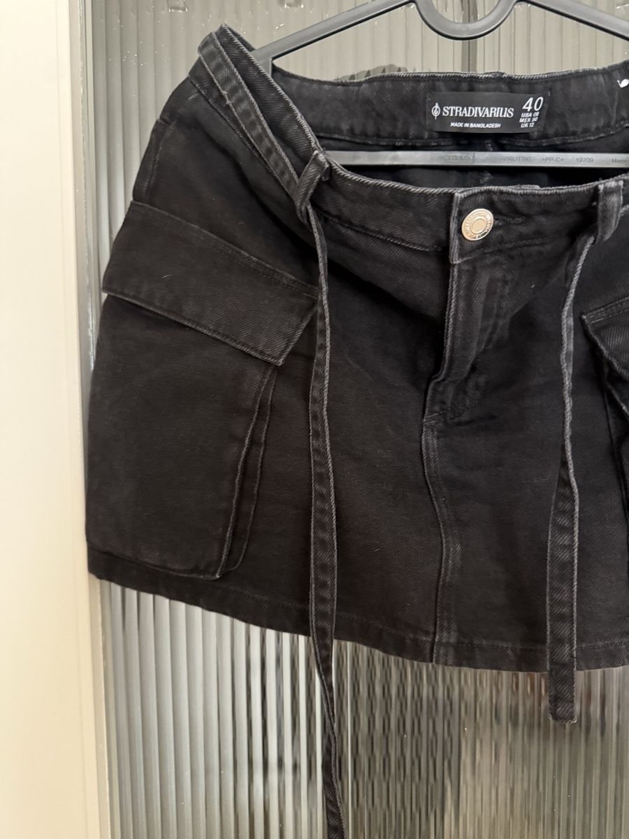 Stradivarius Röcke: Jupe cargo noire Stradivarius – Neu (gemäss Beschreibung) aus Monthey von iri_9pt5 2