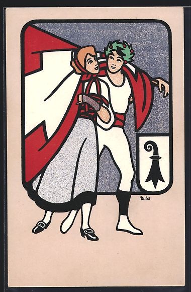 Cartoline postali: Basel, 56. Eidgenössisches Turnfest 191 – Usato da Berlin venduto da bartko-reher