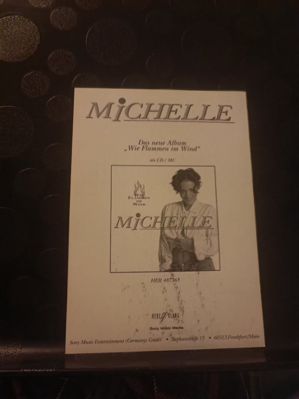 Autografi: Michelle - handsignierte Autogrammkarte – Usato da Menziken venduto da Artographs 1